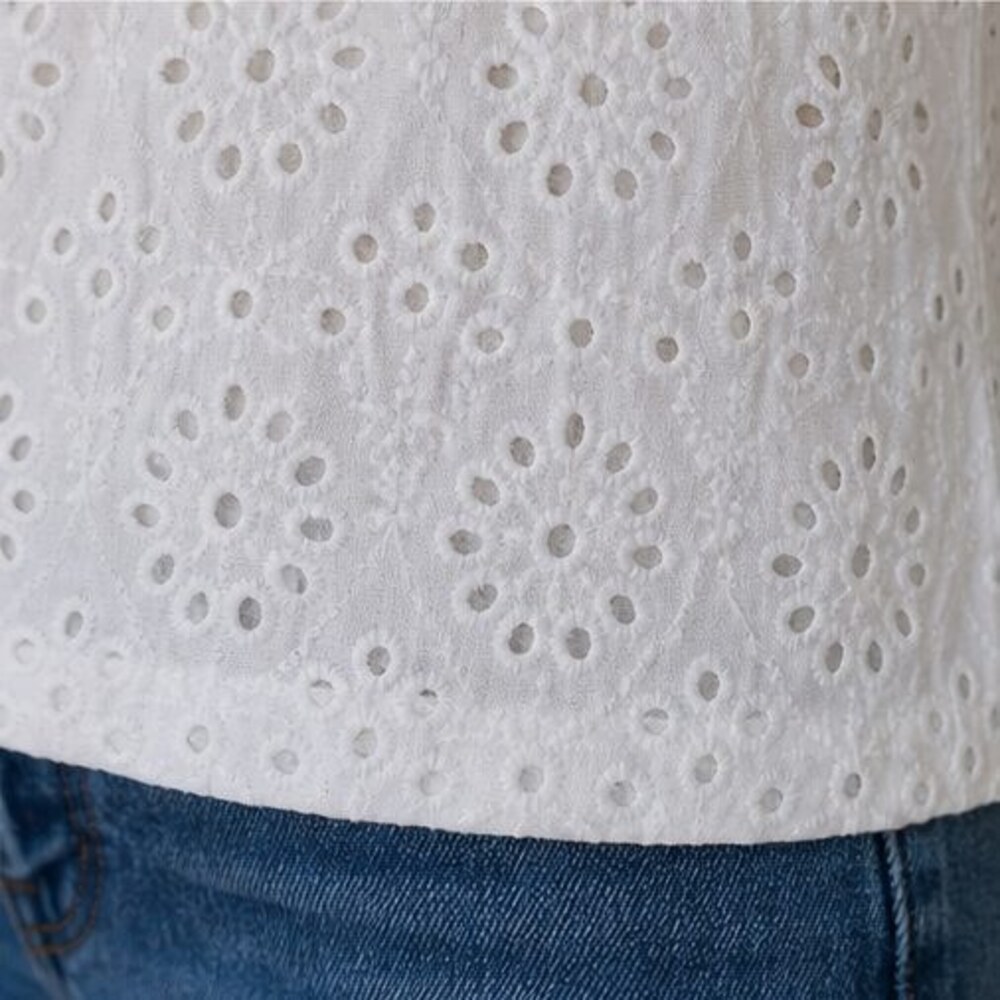 Blue Ruffle Blouse - Picture 6 of 6